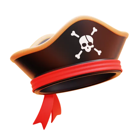 Sombrero pirata  3D Icon
