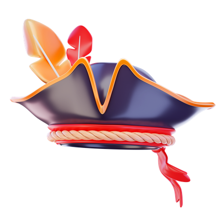 Sombrero pirata  3D Icon