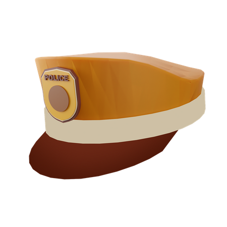 Sombrero policia  3D Icon