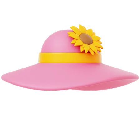 Sombrero de primavera  3D Icon