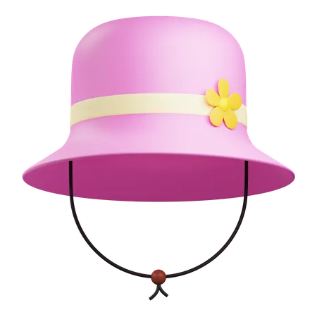 Sombrero de primavera  3D Icon