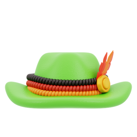 Sombrero redondo  3D Icon