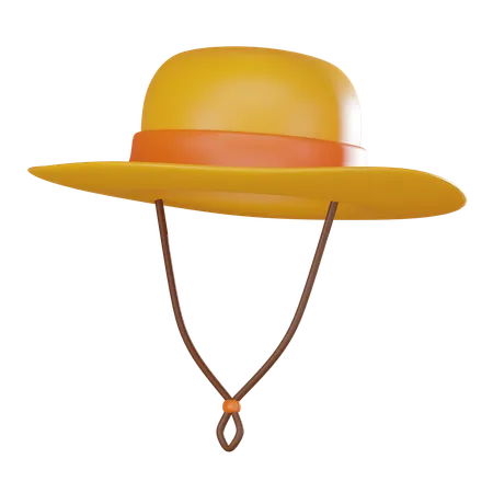 Sombrero redondo  3D Icon