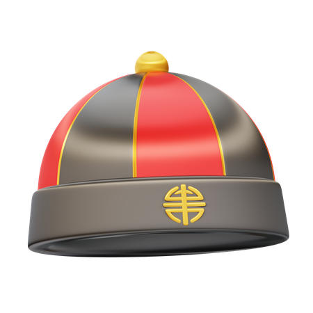 Sombrero tradicional chino  3D Icon