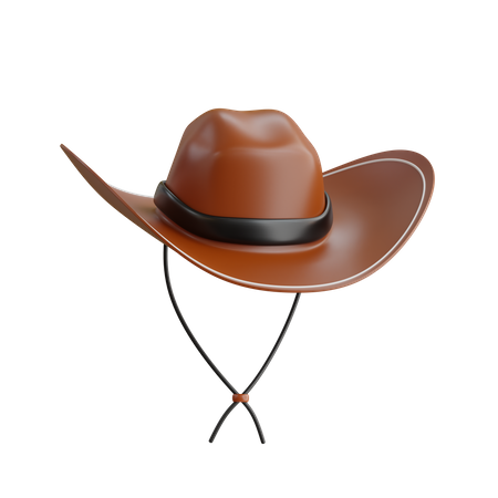 Sombrero de vaquero  3D Icon