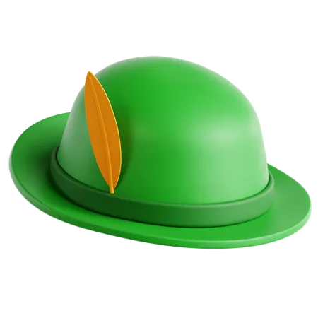 Sombrero verde  3D Icon