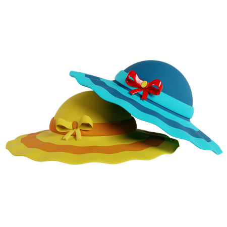 Sombreros de playa  3D Icon