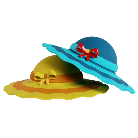 Sombreros de playa  3D Icon