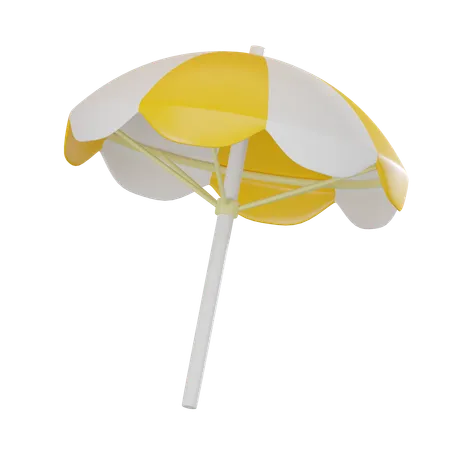 Sombrilla De Playa Perfecto Para Disenos Con Temas De Verano Anuncios De Viajes Y Promociones De Vacaciones En La Playa Ilustracion De Renderizado 3 D 3D Icon