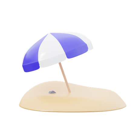 Sombrilla de playa  3D Icon