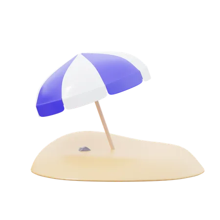 Sombrilla de playa  3D Icon