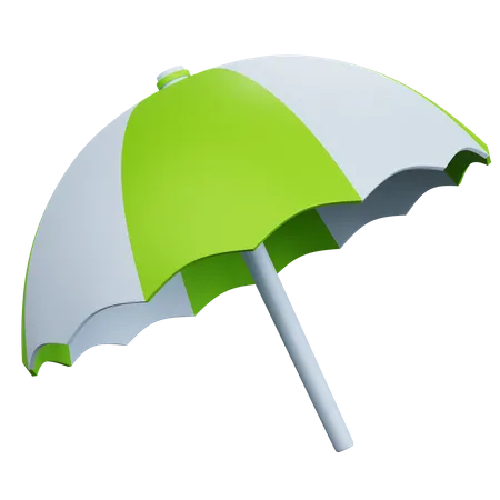 Paraguas De Playa De Renderizado 3 D Aislado 3D Icon