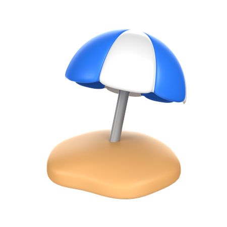 Sombrilla de playa  3D Icon