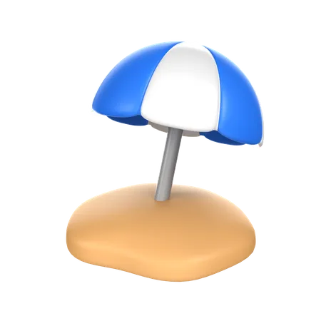 Sombrilla de playa  3D Icon