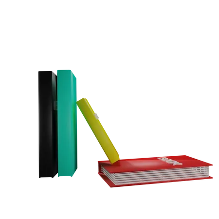 Some Of Books  3D Icon