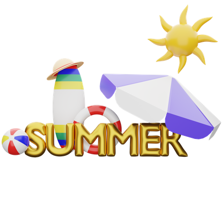 Sommer  3D Illustration