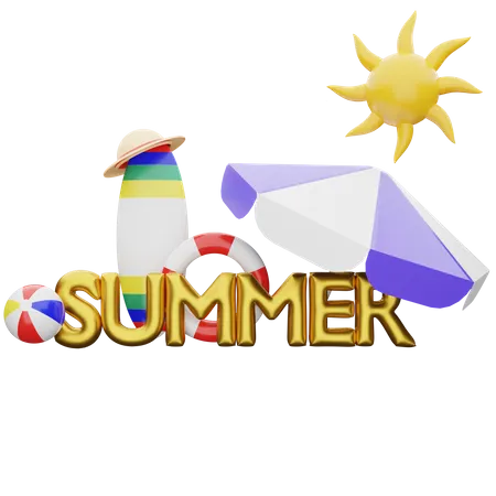 Sommer  3D Illustration