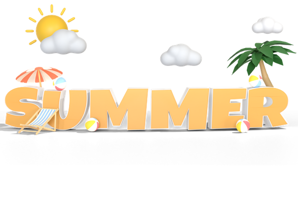 Sommer  3D Illustration