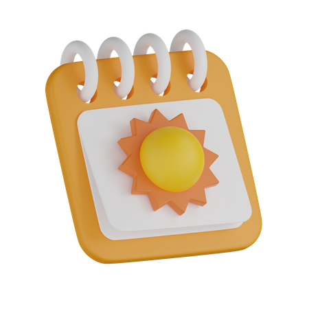 Sommerkalender  3D Icon