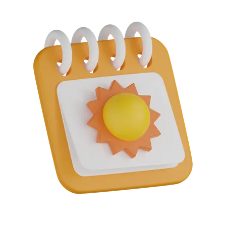 Sommerkalender  3D Icon