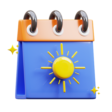 Sommerkalender  3D Icon