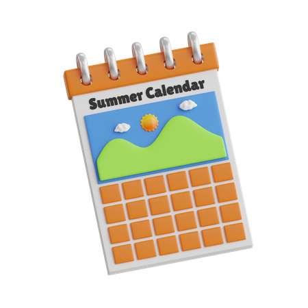 Sommerkalender  3D Icon