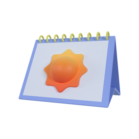 Sommerkalender  3D Icon