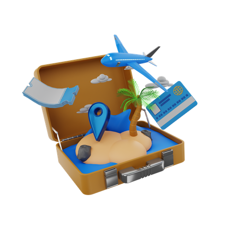 Sommerausflug  3D Icon
