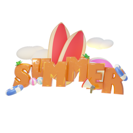 Sommerschlussverkauf  3D Illustration