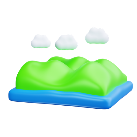 Sommet de la montagne  3D Icon