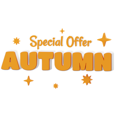 Sonderangebot Herbst  3D Icon