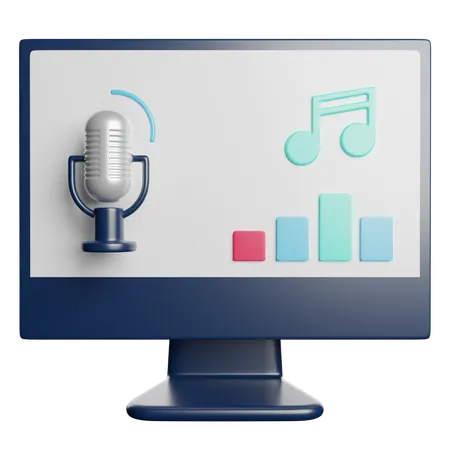 Music Audio Sound 3D Icon