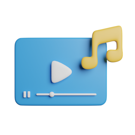 Song Video  3D Icon