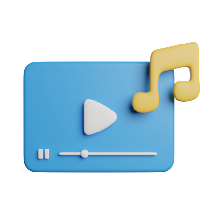 Song Video 3D Icon