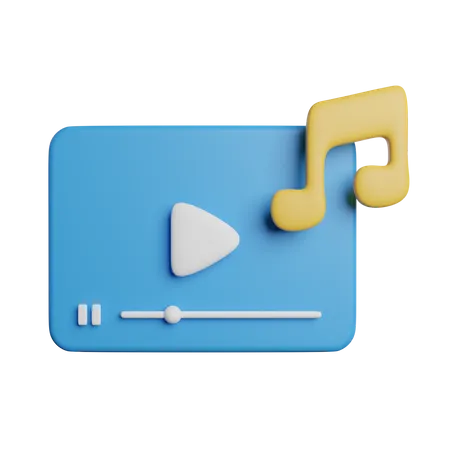 Song Video 3D Icon