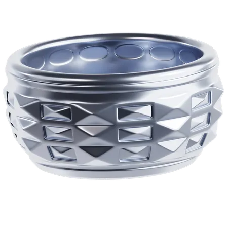Songkran Silver Bowl  3D Icon
