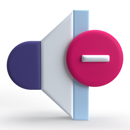 Sonido apagado  3D Icon