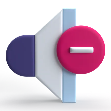 Sonido apagado  3D Icon