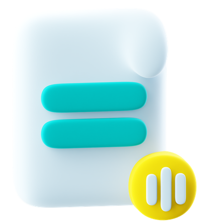 Sonido de dictado  3D Icon