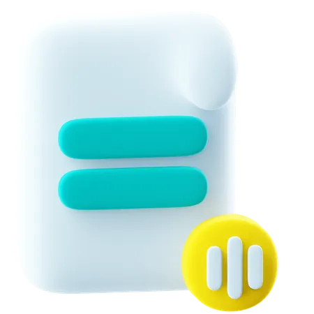 Sonido de dictado  3D Icon