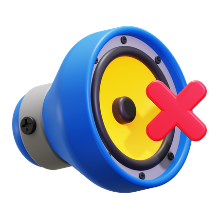 Sonido mudo  3D Icon