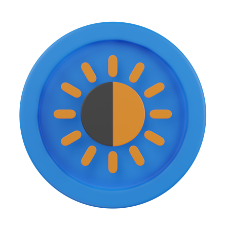 Sonnig  3D Icon