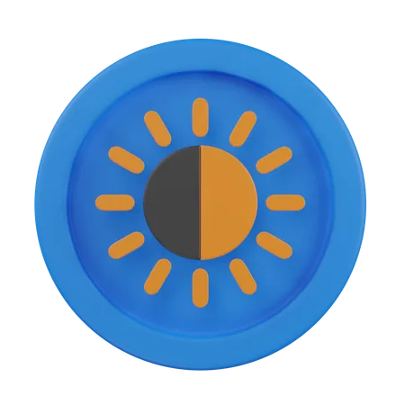 Sonnig  3D Icon