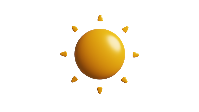 Sonne  3D Icon