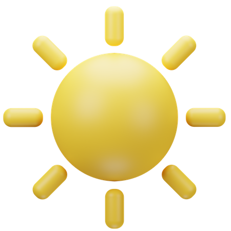 Sonne  3D Icon