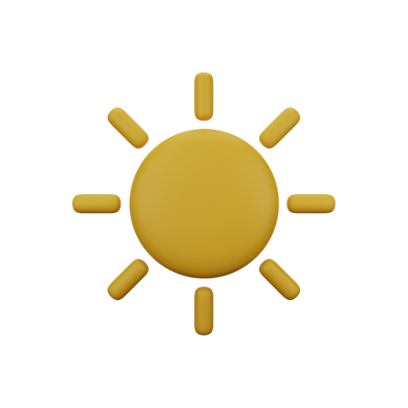 Sonne  3D Icon