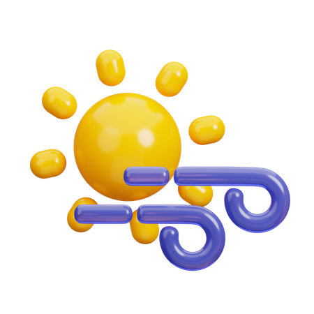 Sonne und Wind  3D Icon