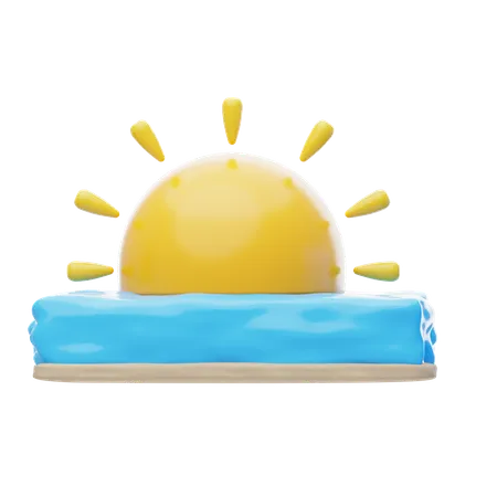 Sonnenaufgang  3D Icon