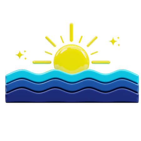 Sonnenaufgang  3D Icon