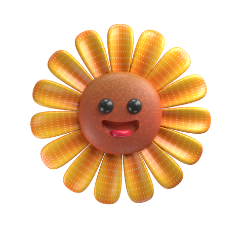 Sonnenblume  3D Emoji